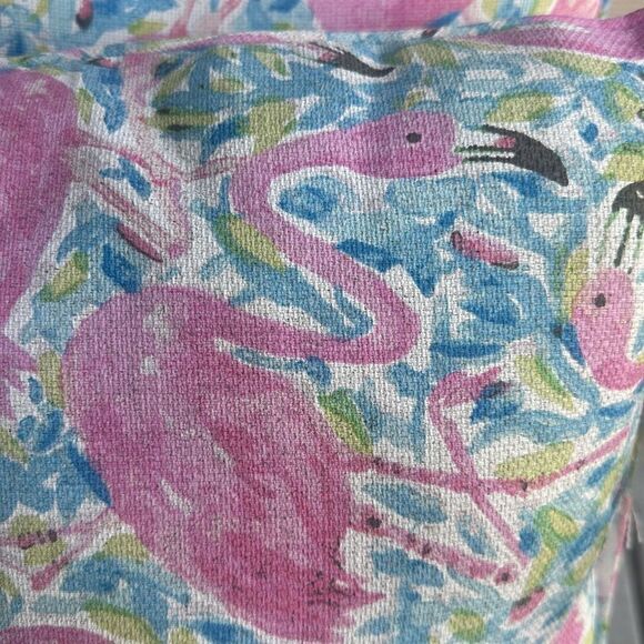 Flamingo Tropical Printed Outdoor Pillows 16”x16” - Picture 4 of 4